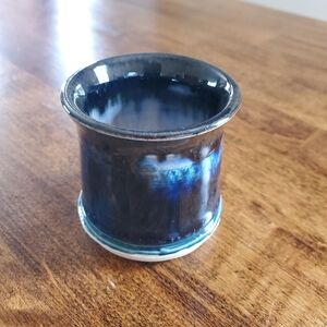 Handmade Pottery Blue Mug / Vase